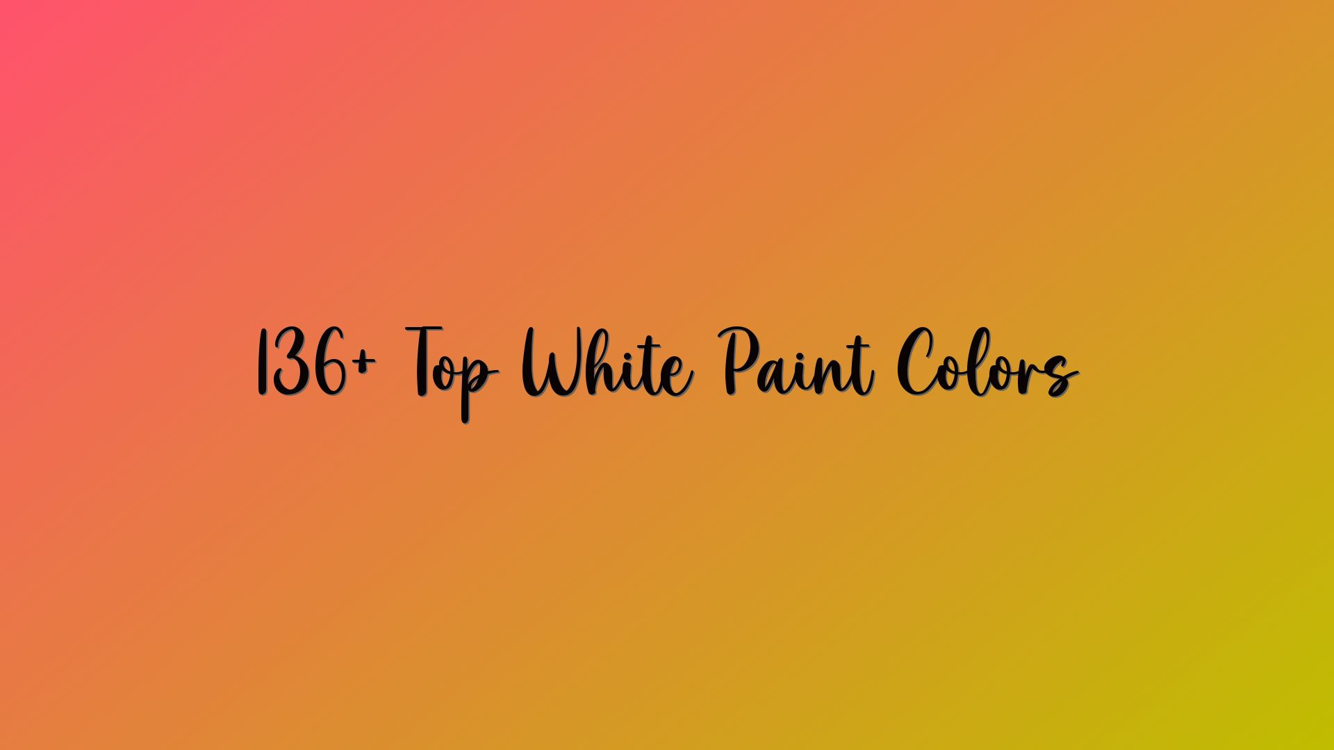 136+ Top White Paint Colors