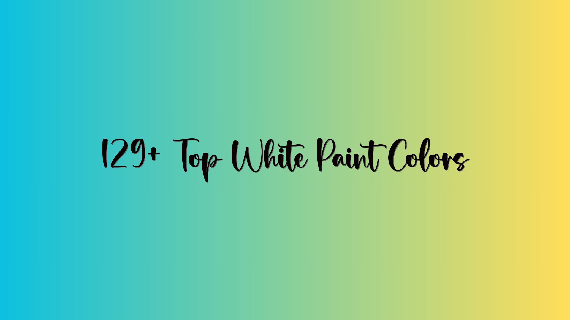 129+ Top White Paint Colors