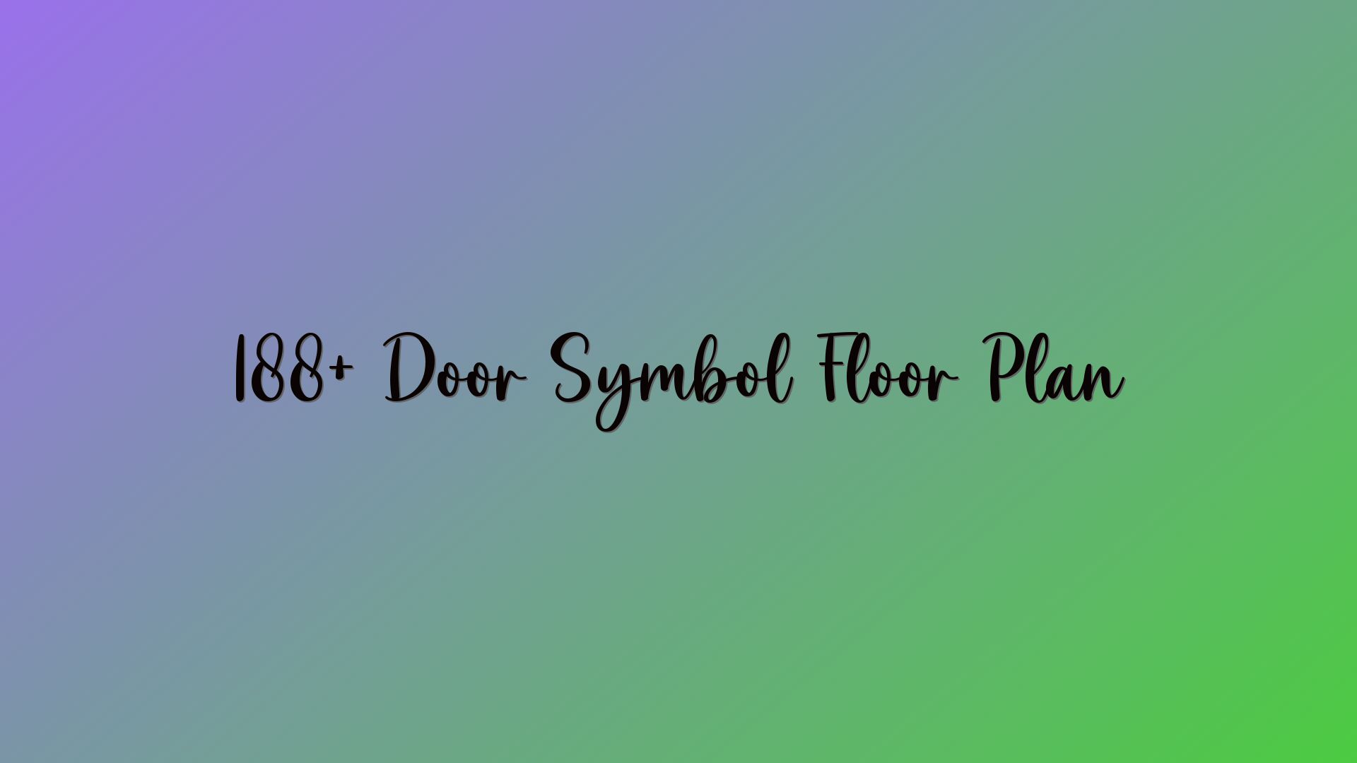 188+ Door Symbol Floor Plan