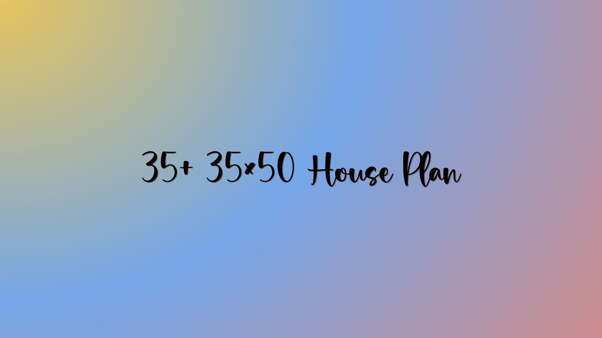 35+ 35×50 House Plan