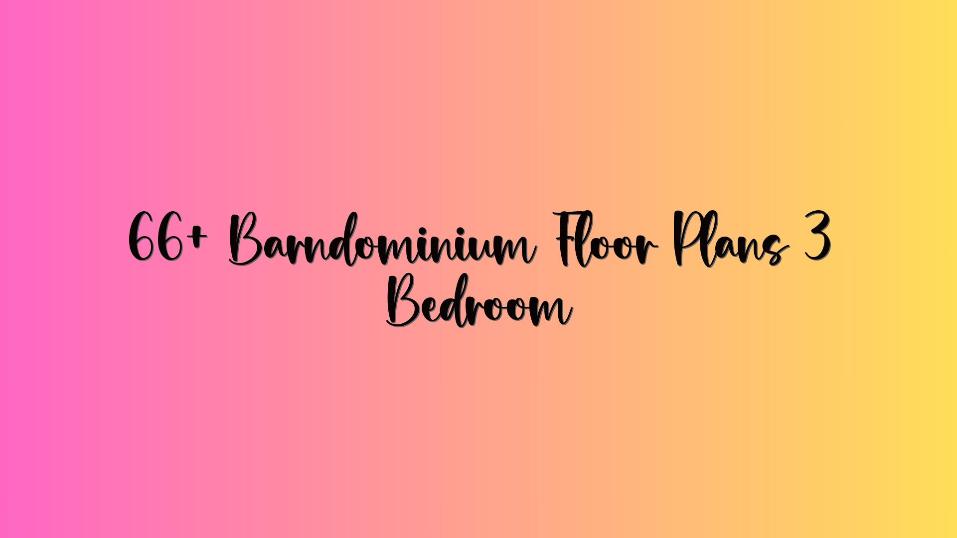 66+ Barndominium Floor Plans 3 Bedroom